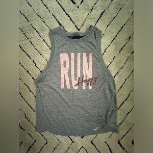 Run Happy Running Crop